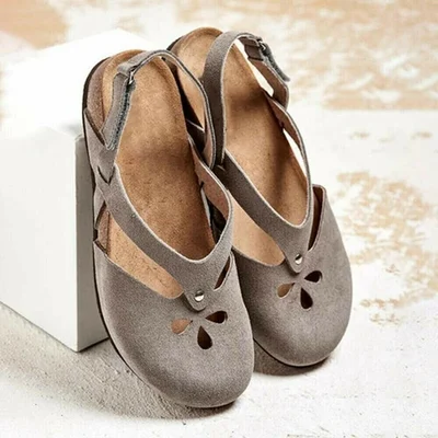 Women Orthopedic Hollow Out Flat Sandals