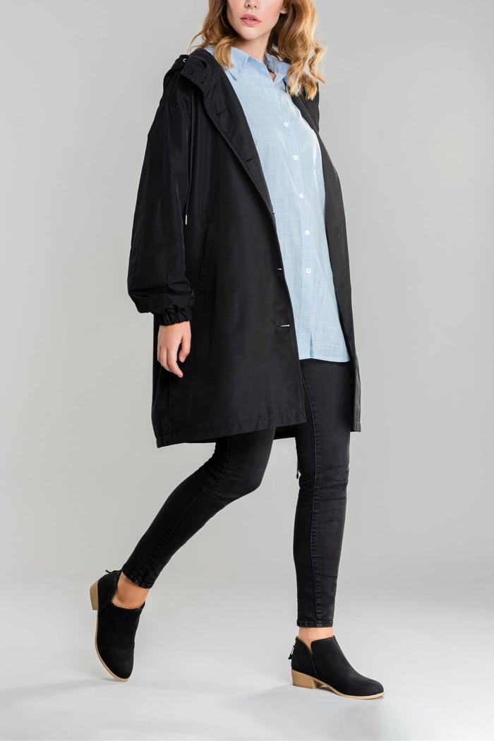 Waterproof Hooded Trench Coat