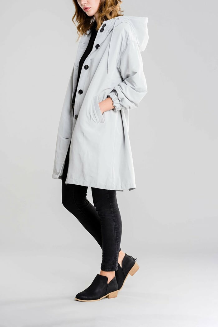 Waterproof Hooded Trench Coat