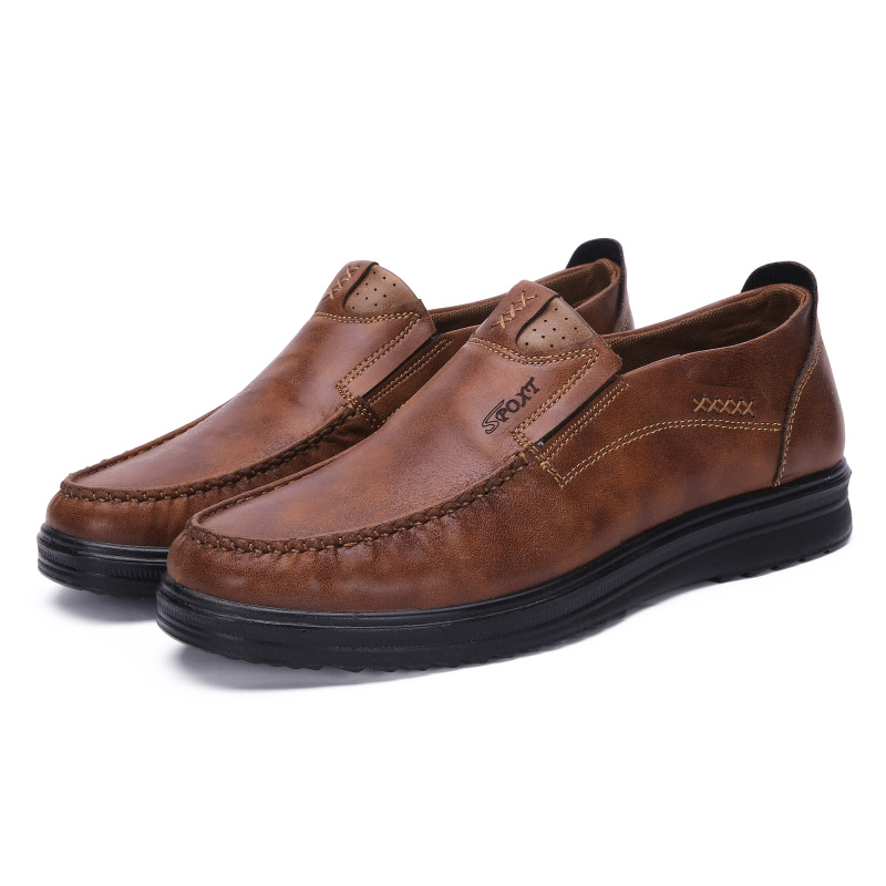 Last Day 50% OFF??Men's Premium Leather Lightweight Comfy Casual Slip-on Loafers