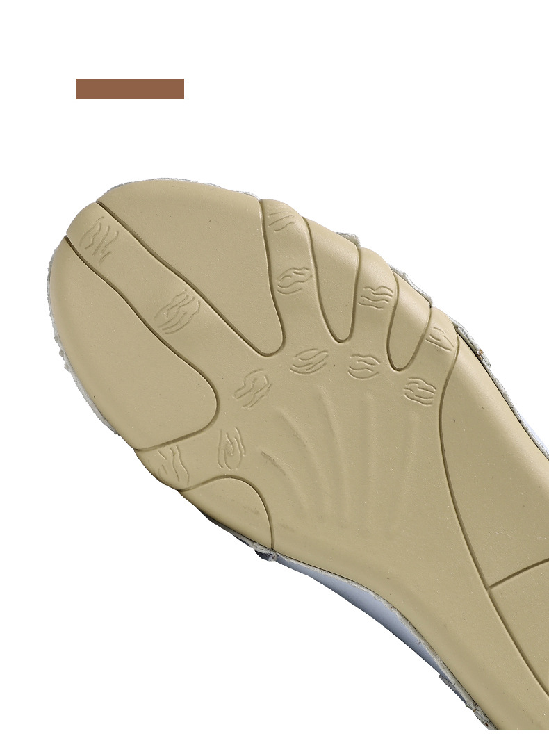 Men's Handmade Velcro Suede Beck Shoes Waterproof Leather Casual Sneakers Non-Slip Breathable