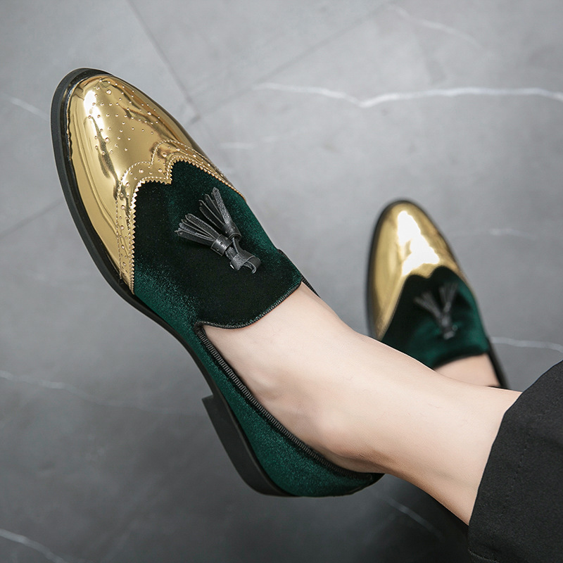 ??Last Day Promotion 70% OFF ??Men's Casual Tassel Loafers Comfort Slip On Walking Velvet Shoes with Arch Support