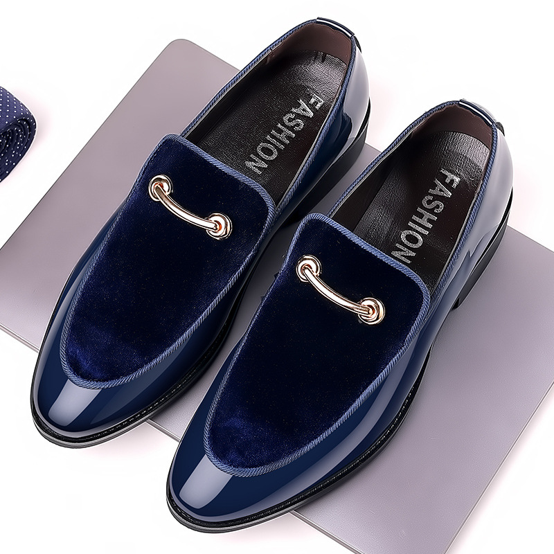 Men's Business Formal Leather Shoes British Style Breathable Casual Soft Bottom Dress Shoes, Black Penny Loafers For Wedding