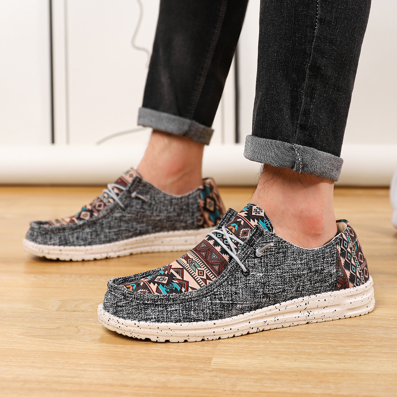 ??Last Day Promotion 70% OFF ??Men's Lightweight Loafers, Casual Pattern Anti-Slip Shoes, Suitable For Outdoor Activities