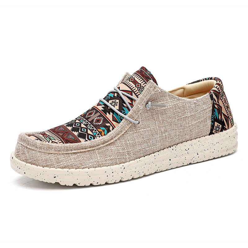 ??Last Day Promotion 70% OFF ??Men's Lightweight Loafers, Casual Pattern Anti-Slip Shoes, Suitable For Outdoor Activities