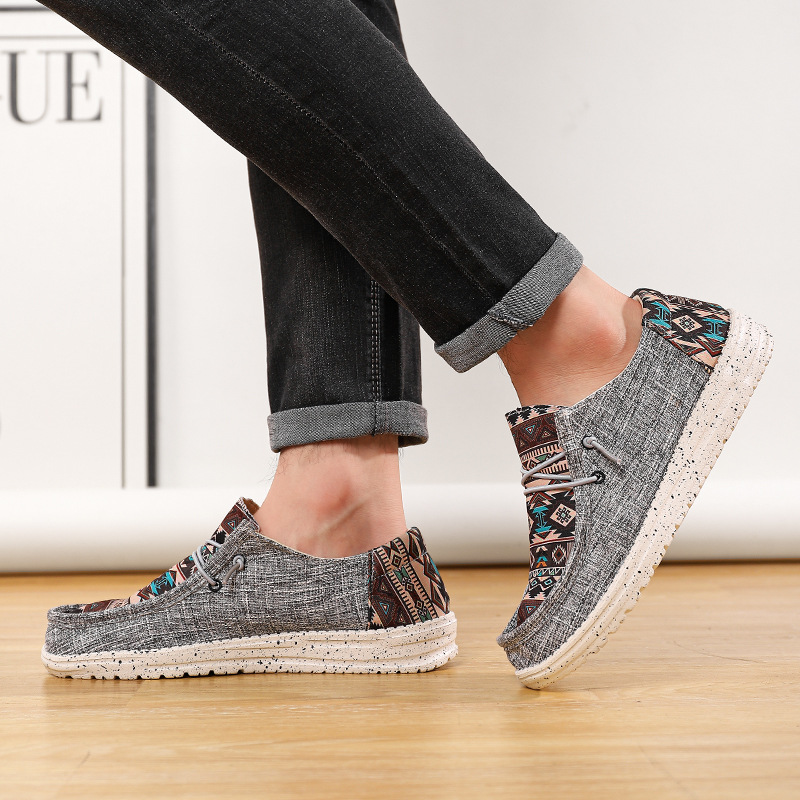 ??Last Day Promotion 70% OFF ??Men's Lightweight Loafers, Casual Pattern Anti-Slip Shoes, Suitable For Outdoor Activities