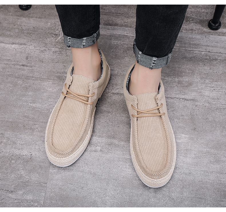 ??Last Day Promotion 70% OFF ??Men's Linen Loafers, Casual Slip-On Breathable Canvas Shoes For Driving and Can Be Worn with Almost Any Outfit