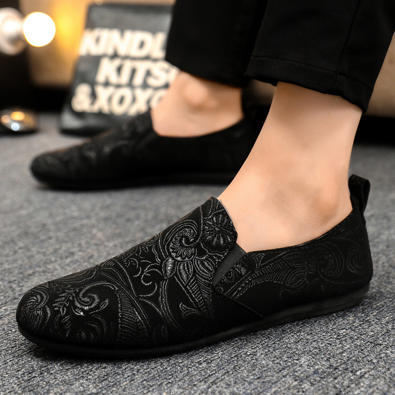 ??Last Day Promotion 70% OFF ??Trendy Spring and Fall Men's Shoes, Fashionable Anti-Slip Durable Loafers, Random Printed Shoe Upper Design