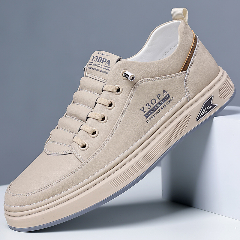 ??Last Day Promotion 70% OFF ??2024 Spring New Business Casual Leather Shoes Fashion Soft Sole Men's Board Shoes