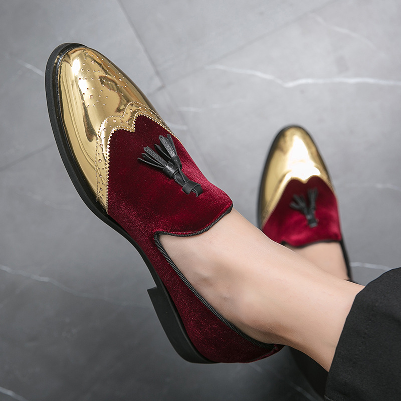??Last Day Promotion 70% OFF ??Men's Casual Tassel Loafers Comfort Slip On Walking Velvet Shoes with Arch Support