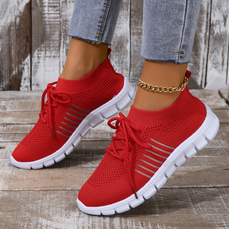 Women's Slip-On Running Shoes, Breathable, Comfortable, Lightweight, Suitable For Tennis, Walking And Fitness, Stylish Footwear