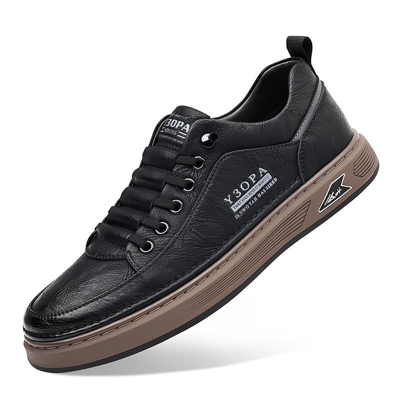 ??Last Day Promotion 70% OFF ??2024 Spring New Business Casual Leather Shoes Fashion Soft Sole Men's Board Shoes