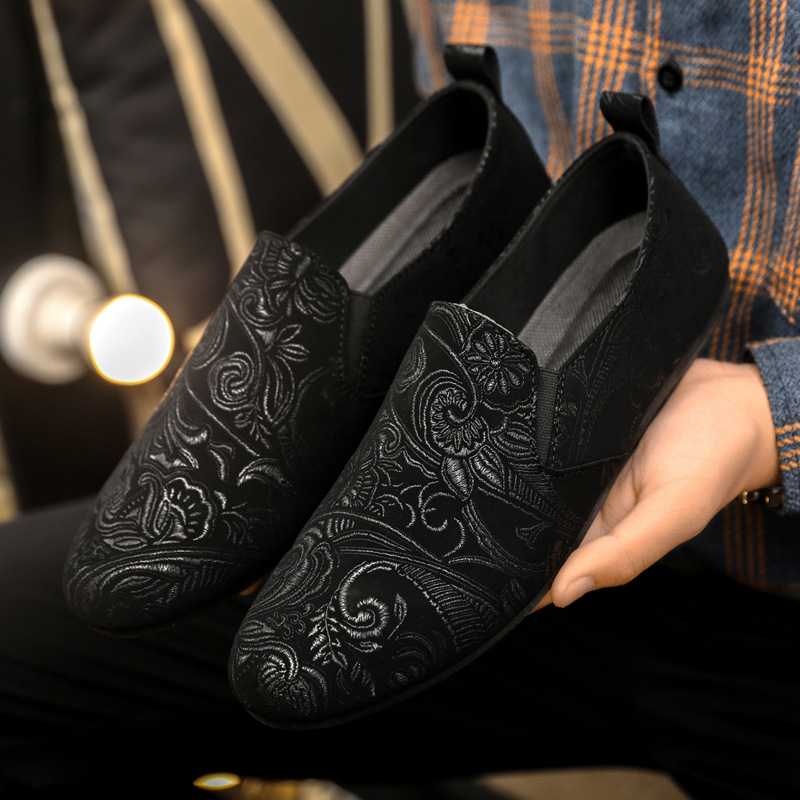??Last Day Promotion 70% OFF ??Trendy Spring and Fall Men's Shoes, Fashionable Anti-Slip Durable Loafers, Random Printed Shoe Upper Design