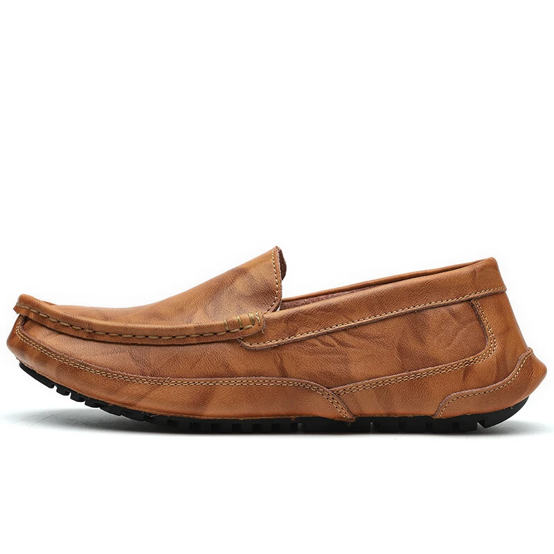 Phanile? Men's Genuine Leather Casual Business Driving Slip-On Loafers