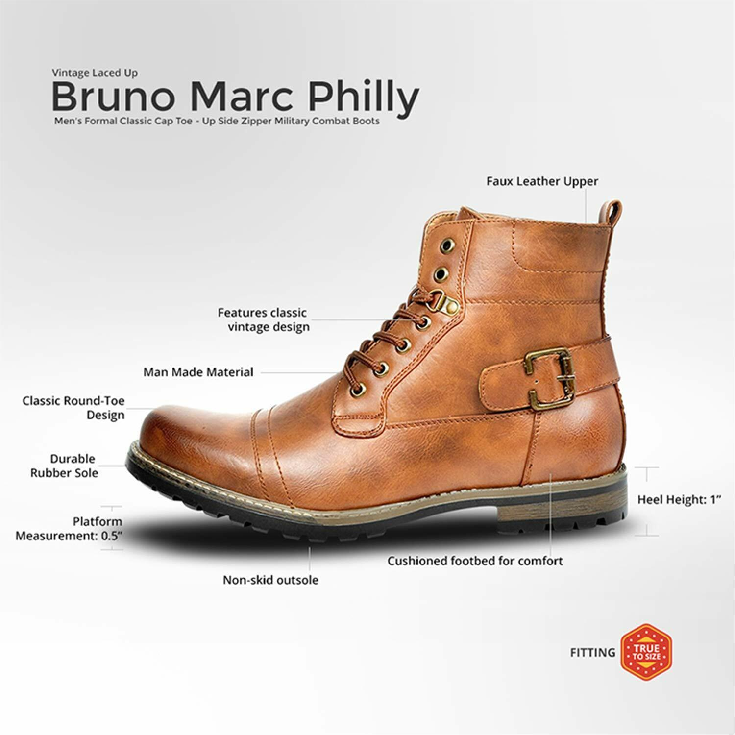 Men's Fashionable And Comfortable Genuine Leather Motorcycle Boots