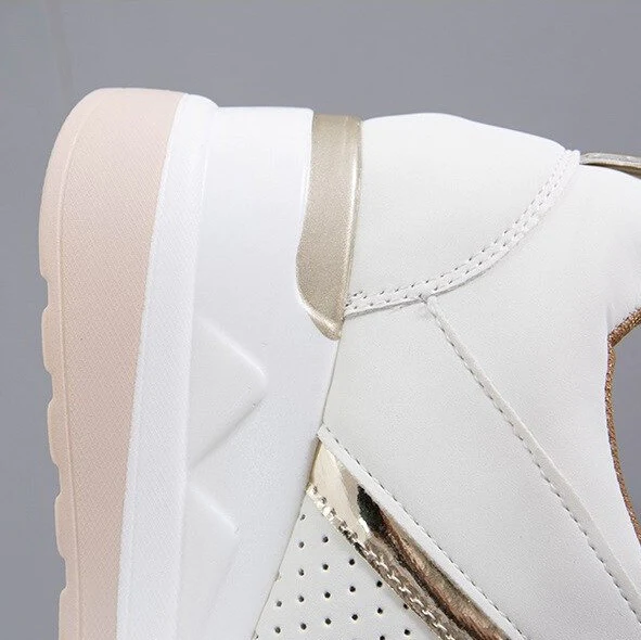 Orthopedic New Women Sneakers Lace-up Wedge Sport Design