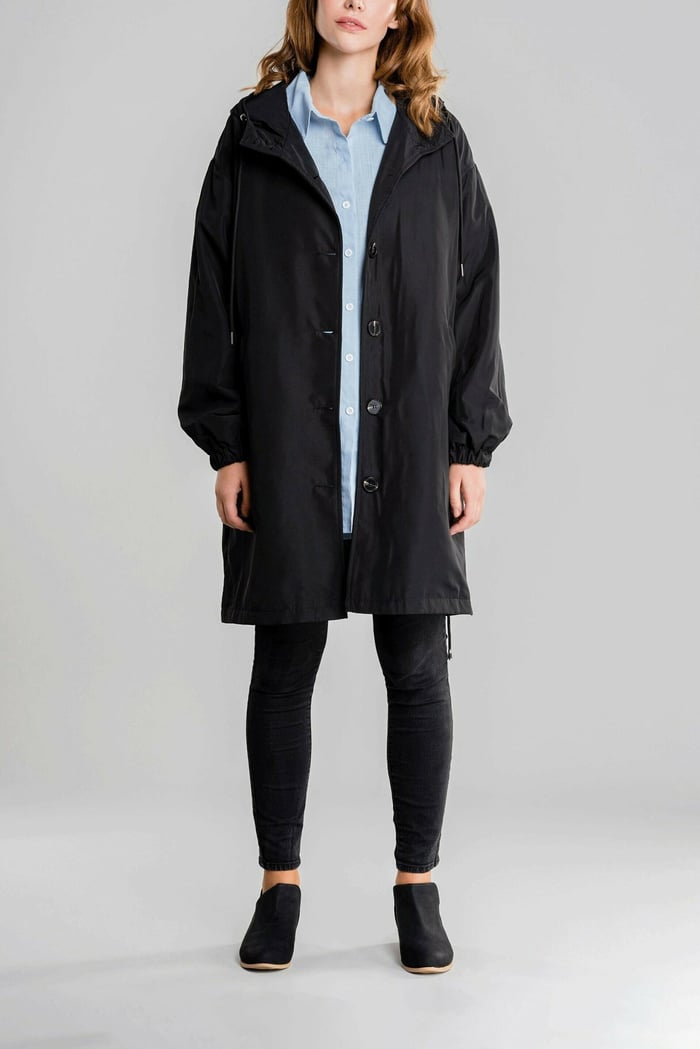Waterproof Hooded Trench Coat
