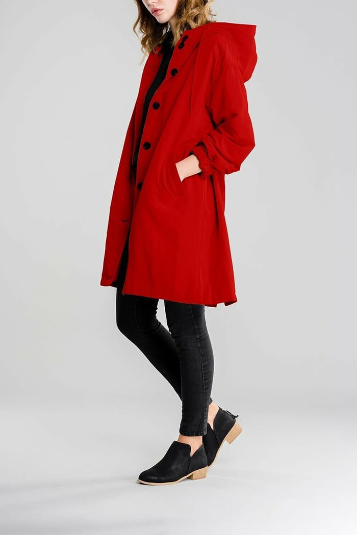 Waterproof Hooded Trench Coat
