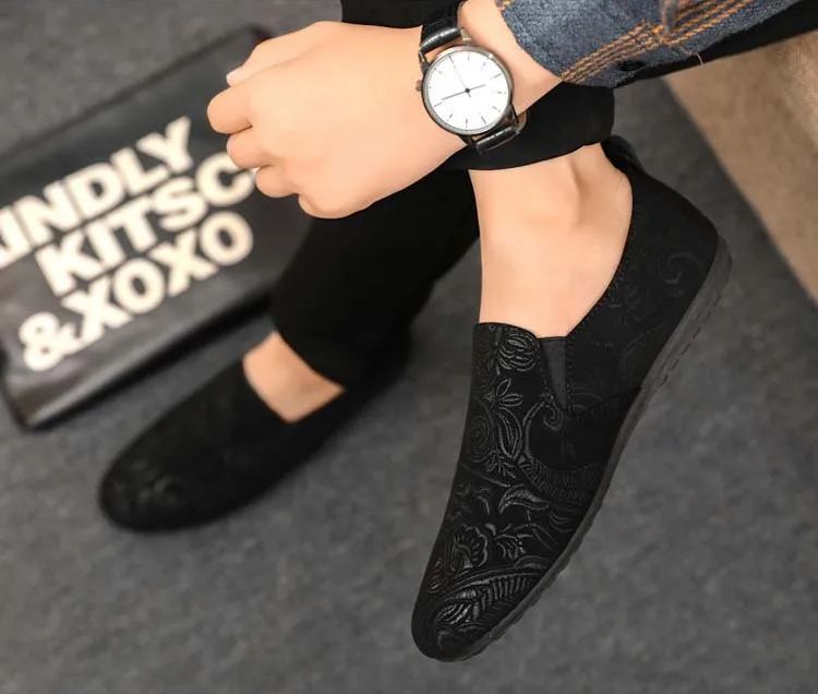??Last Day Promotion 70% OFF ??Trendy Summer Men's Shoes, Fashionable Anti-Slip Durable Penny Loafers, Random Printed Shoe Upper Design