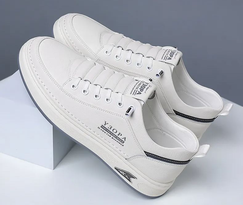 ??Last Day Promotion 70% OFF ??2024 Spring New Business Casual Leather Shoes Fashion Soft Sole Men's Board Shoes Trend Versatile Walking Sports Shoes
