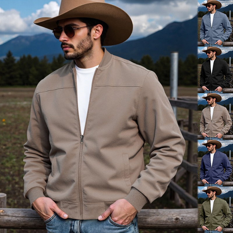 Men's Western Cowboy Deerskin Jacket