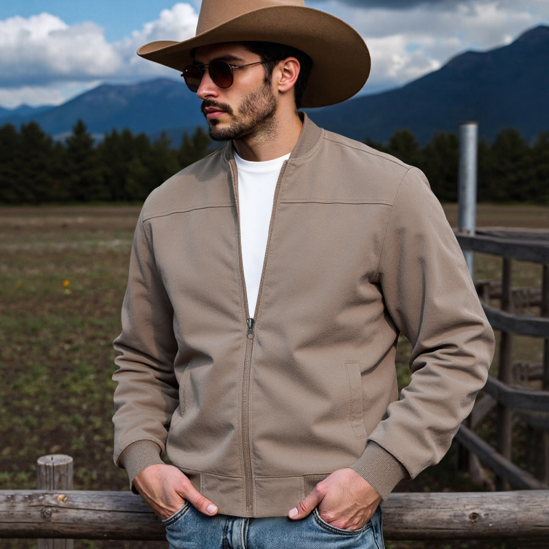 Men's Western Cowboy Deerskin Jacket
