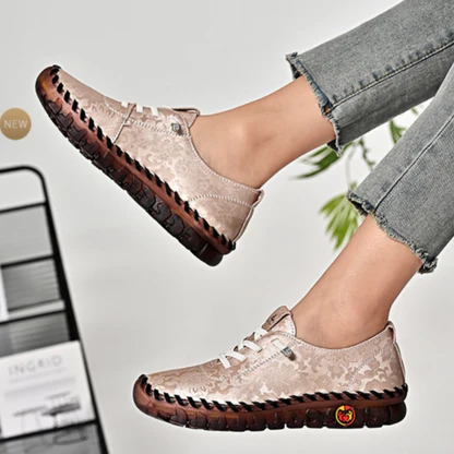 70 % de réduction aujourd'hui - Chaussures en cuir pour femmes, cousues à la main, avec bout large