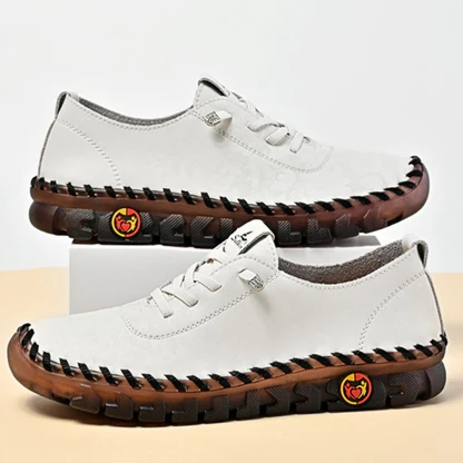 70 % de réduction aujourd'hui - Chaussures en cuir pour femmes, cousues à la main, avec bout large