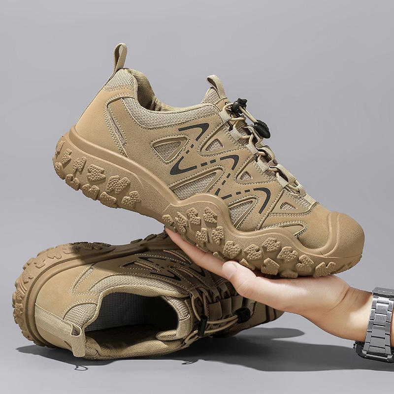 Chaussures de sport pour hommes à semelle épaisse, en mesh respirant, avec soutien de la voûte plantaire, idéales pour la randonnée