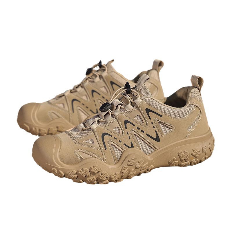 Chaussures de sport pour hommes à semelle épaisse, en mesh respirant, avec soutien de la voûte plantaire, idéales pour la randonnée