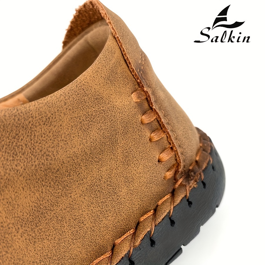 🔥Baskets rétro pour hommes faites main - Chaussures lacées confortables et antidérapantes pour les activités extérieures et décontractées