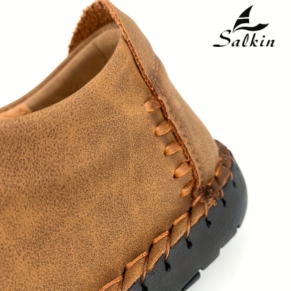 🔥Baskets rétro pour hommes faites main - Chaussures lacées confortables et antidérapantes pour les activités extérieures et décontractées