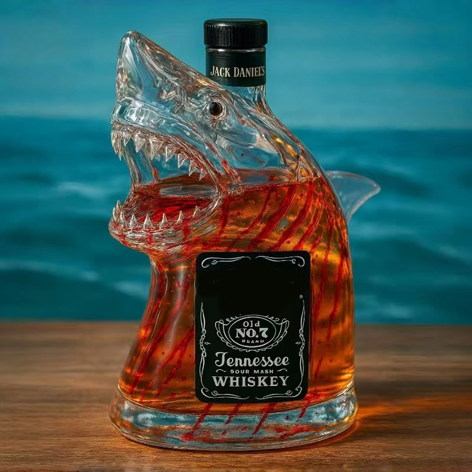 🔥Dernières 4 heures : -60 %🔥 – Bouteille de whisky édition limitée 50e anniversaire des Dents de la mer