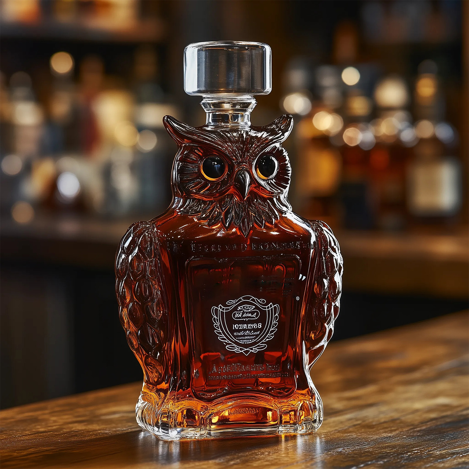 🔥Bouteille de whisky animalier