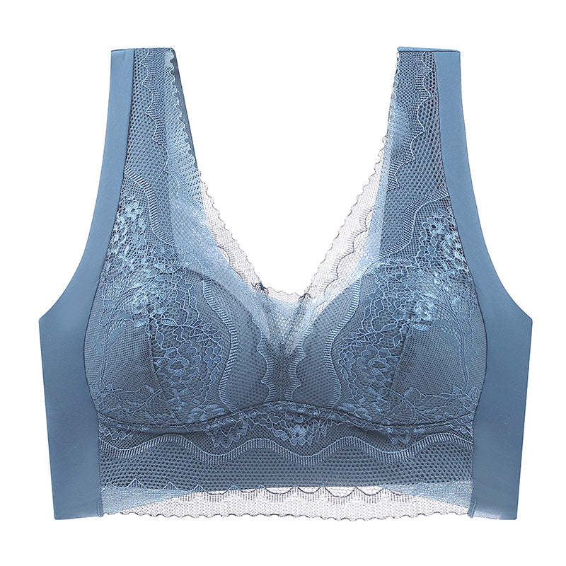 Soutien-gorge en dentelle sans couture et anti-exposition