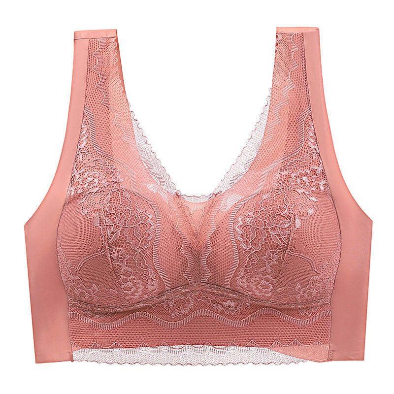 Soutien-gorge en dentelle sans couture et anti-exposition