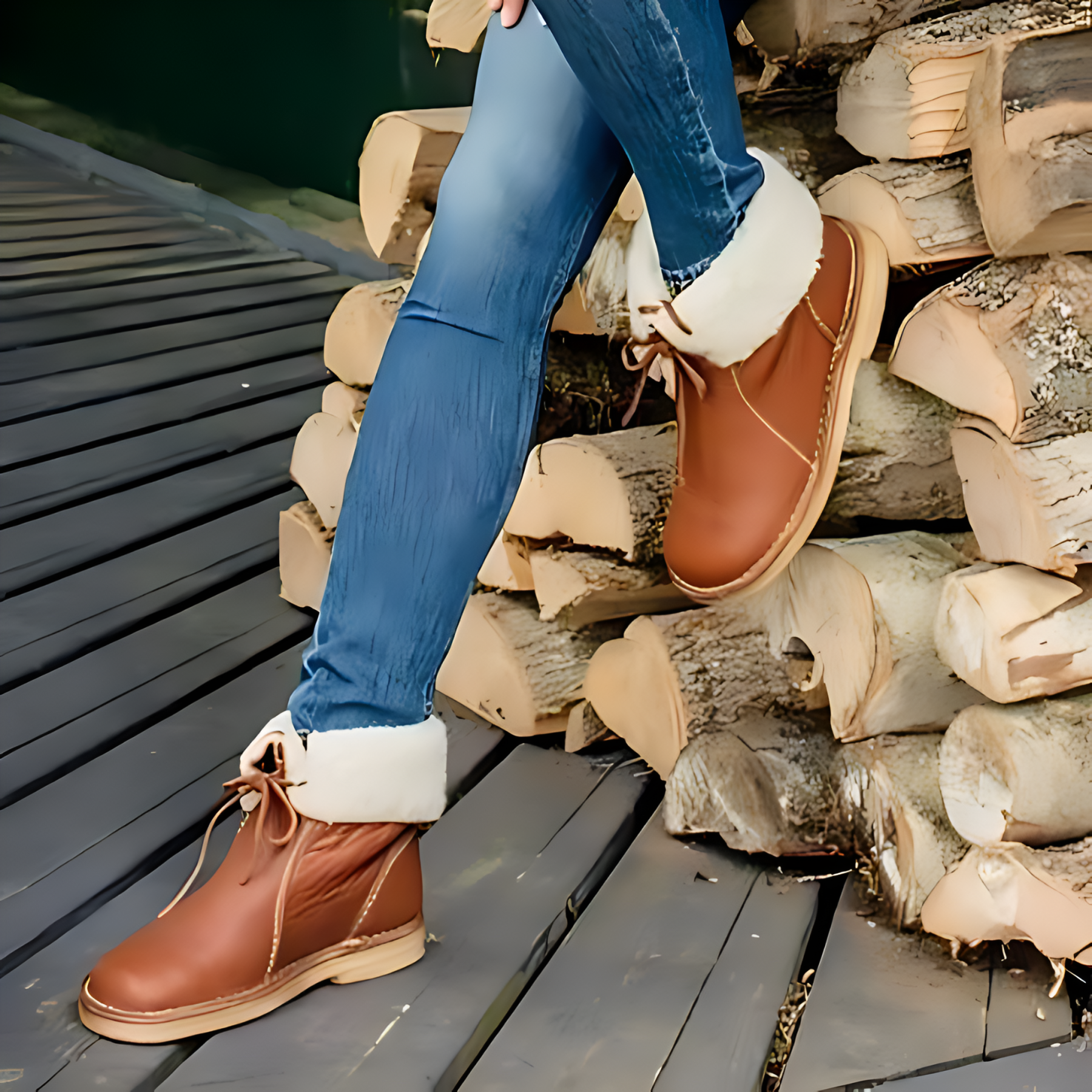 Beau - Bottes confortables doublées de laine