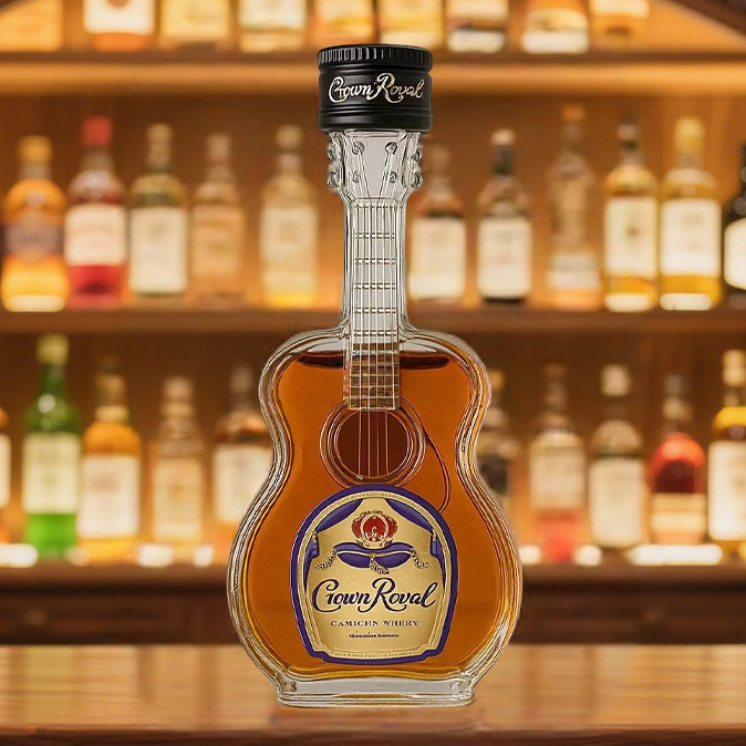 Bouteille de whisky guitare