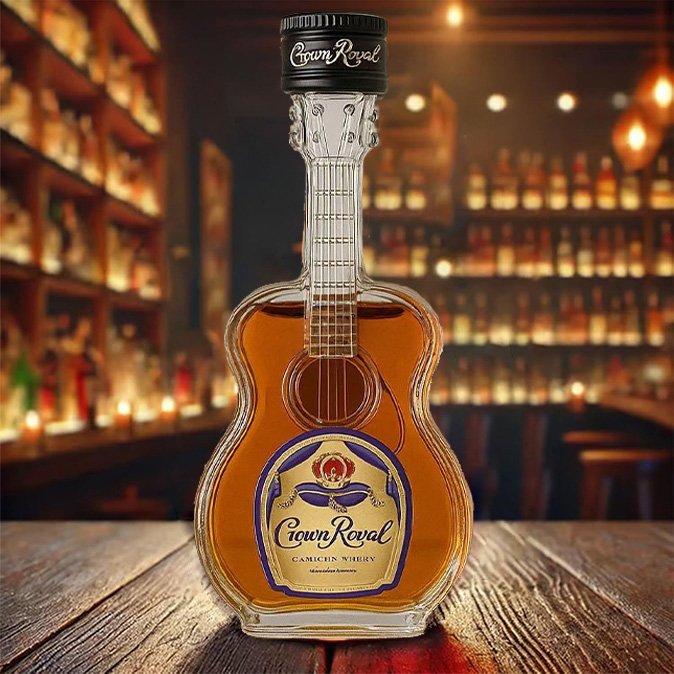 Bouteille de whisky guitare