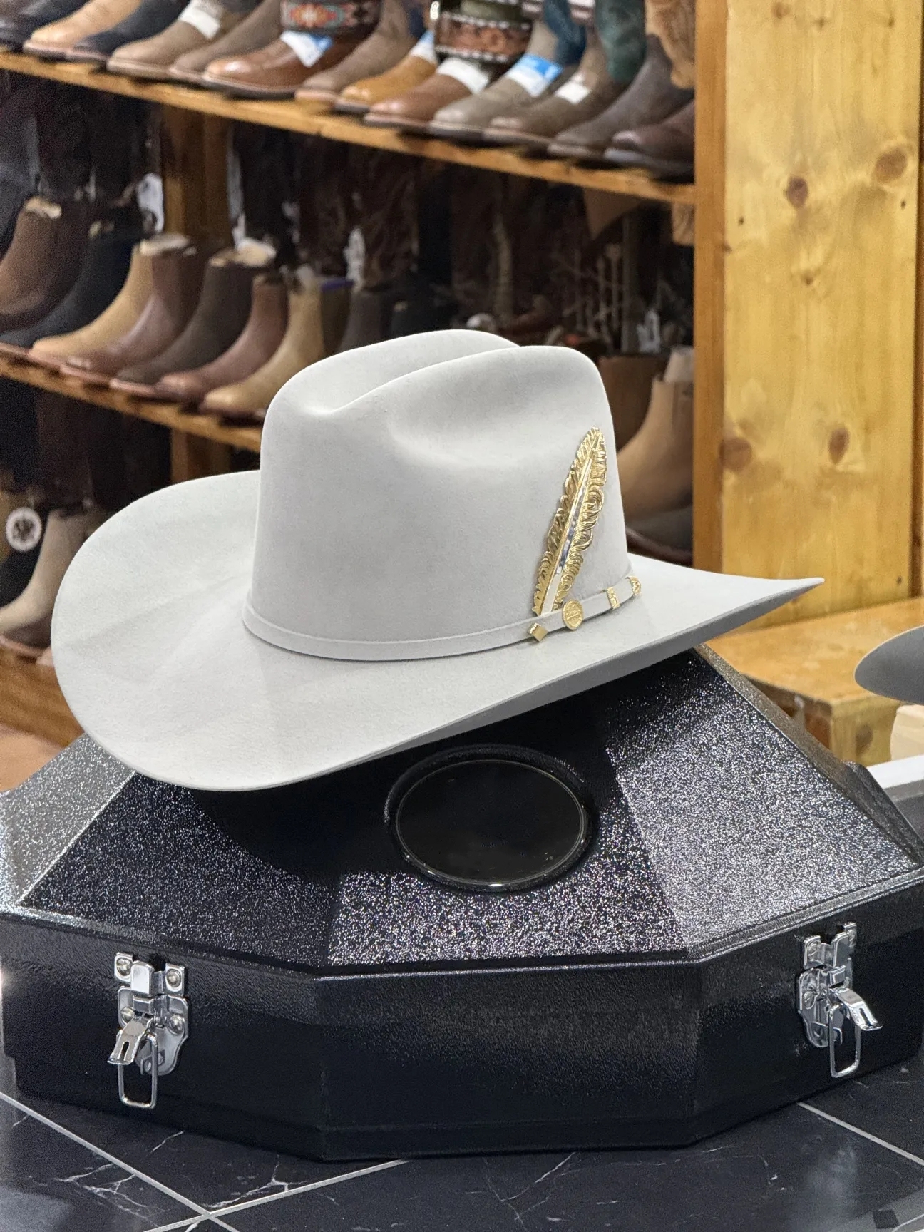 Cowboy Hat 100x Président Mist Grey Copa Chica