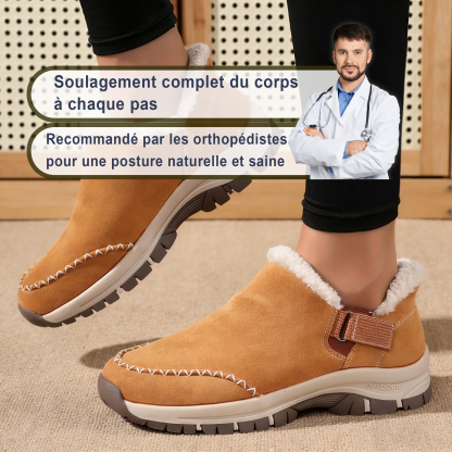 CozyStep™ - Chaussures d'hiver ergonomiques et confortables à enfiler sans les mains