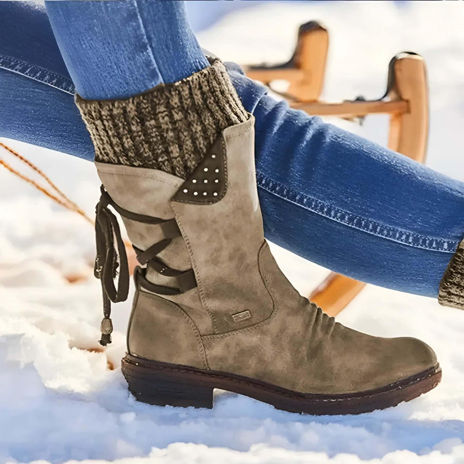 Lindsay - Bottes de neige rétro pour femmes