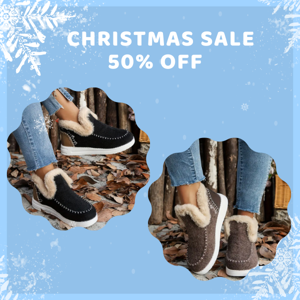 Bottes d'hiver OrthoComfy Denny en laine pour seniors