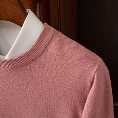 Pull en cachemire à manches longues pour homme