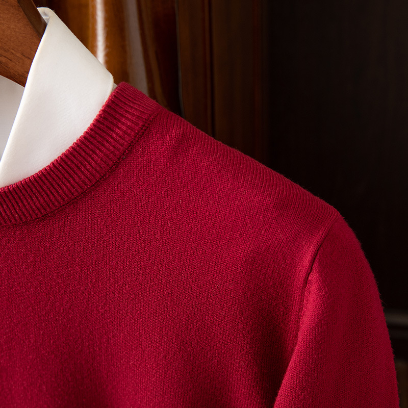 Pull en cachemire à manches longues pour homme