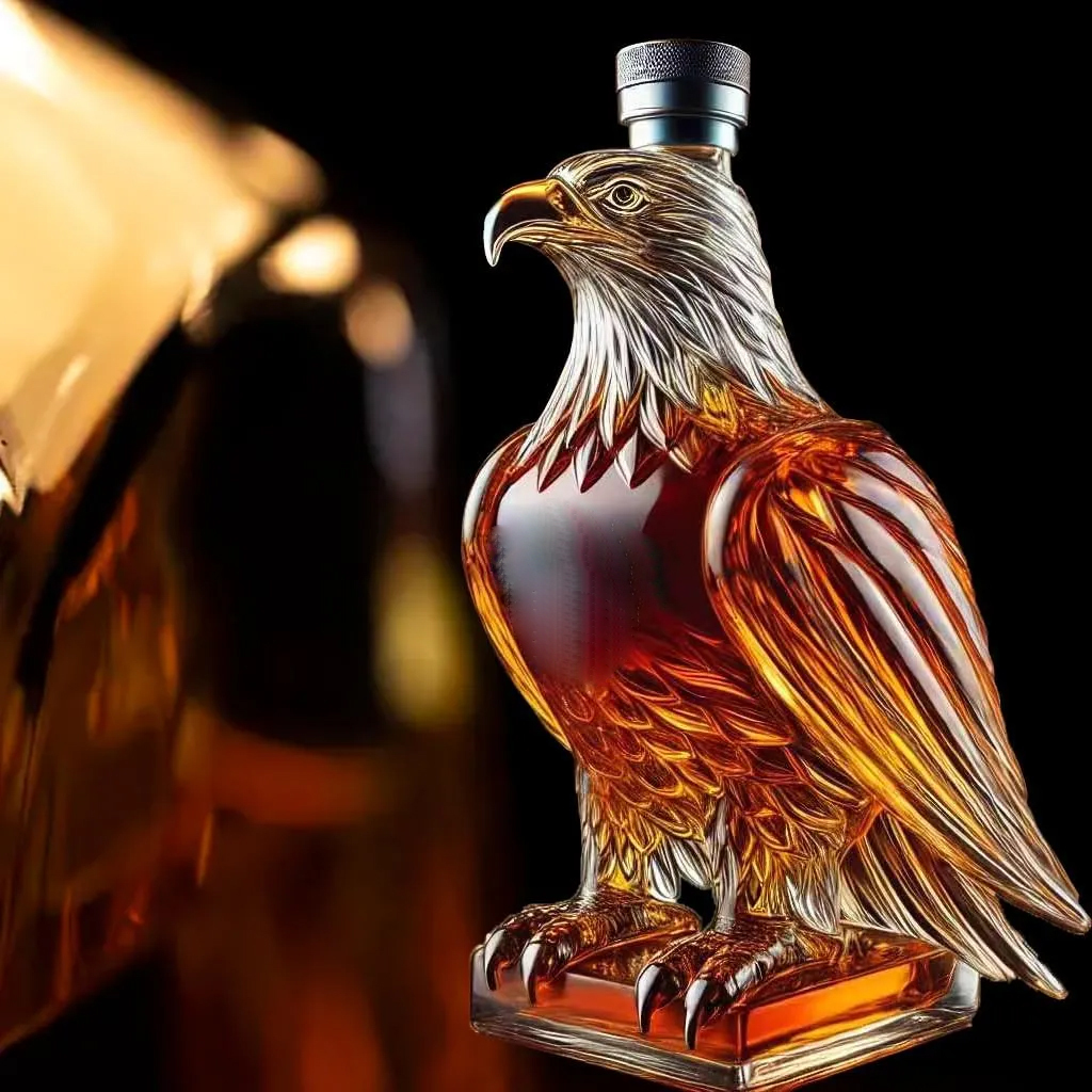 Bouteille de whisky en forme d’aigle