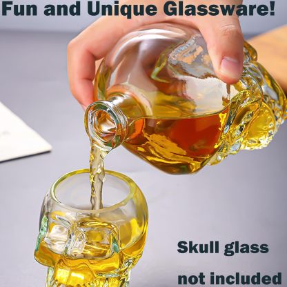 ✨DERNIER JOUR : -49 %🔥 – 🎁Bouteille de whisky amusante en forme de crâne