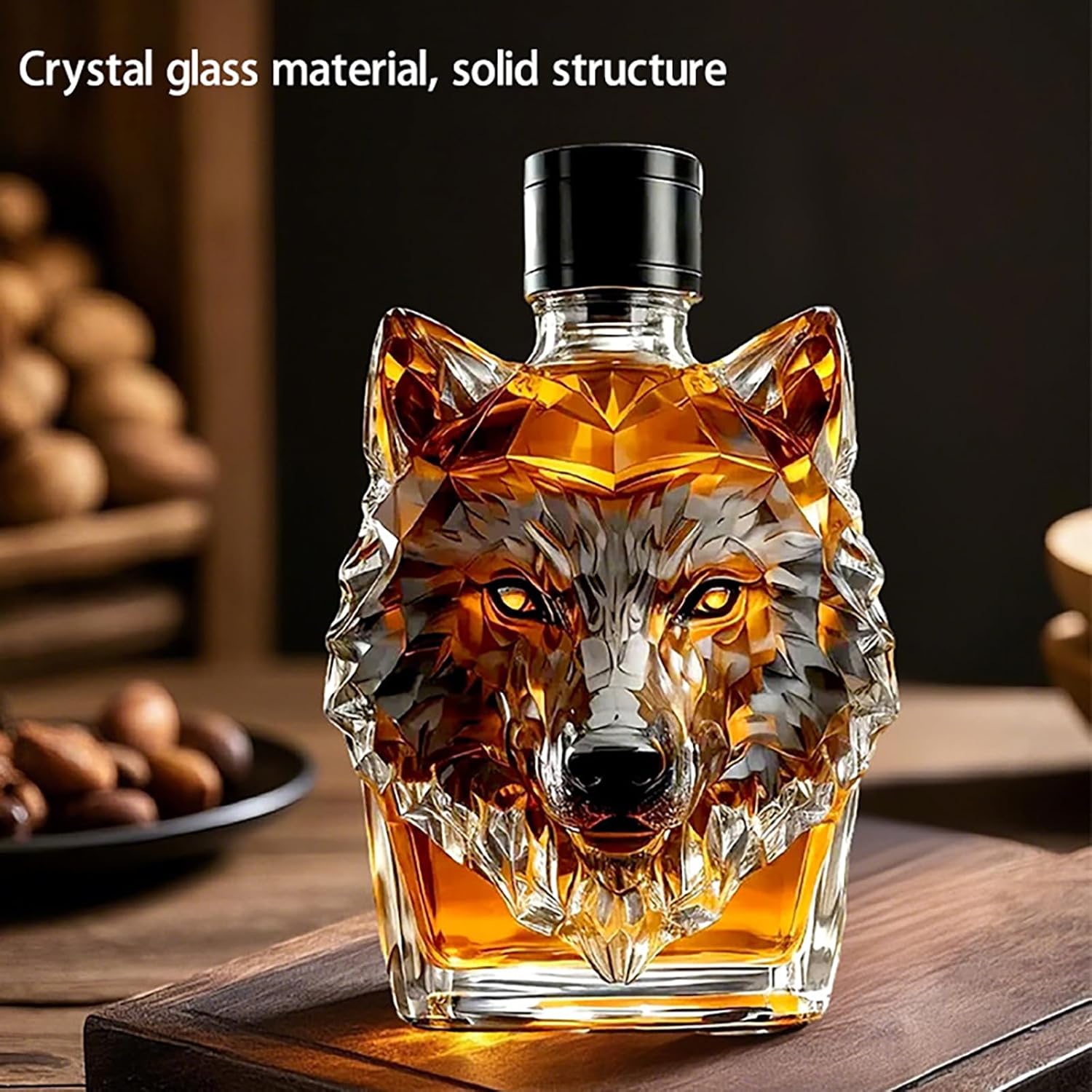 ⏰Vente de liquidation avant la hausse des tarifs : économisez 70 % - Édition limitée « Howl's Haven : Wolf - Crested Whiskey Bottle »