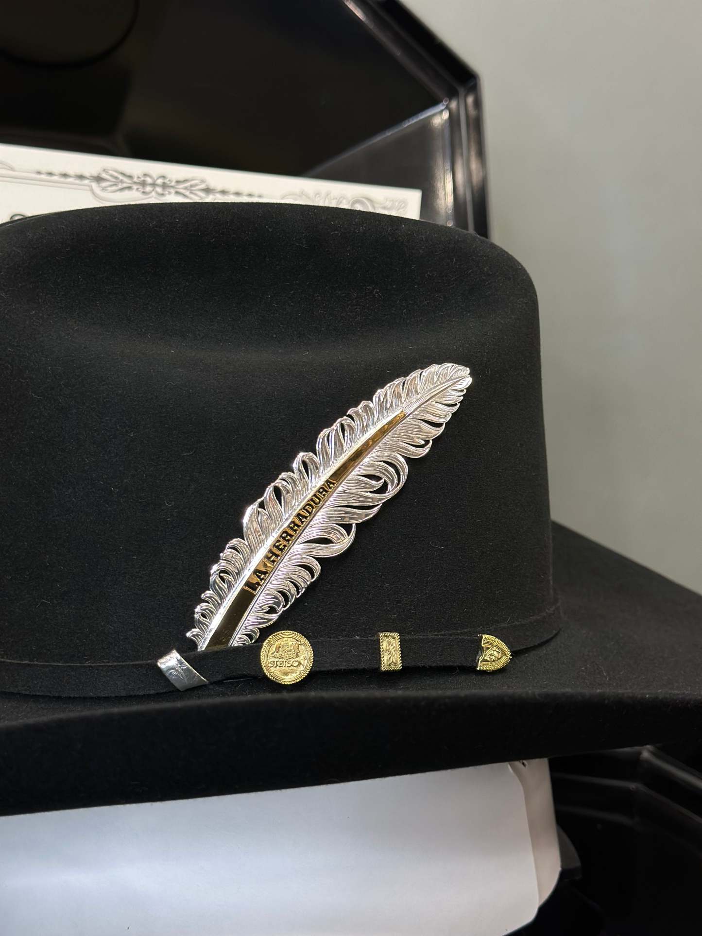 Édition limitée🔥cowboy Hat 100x Président noir / Black Copa Alta