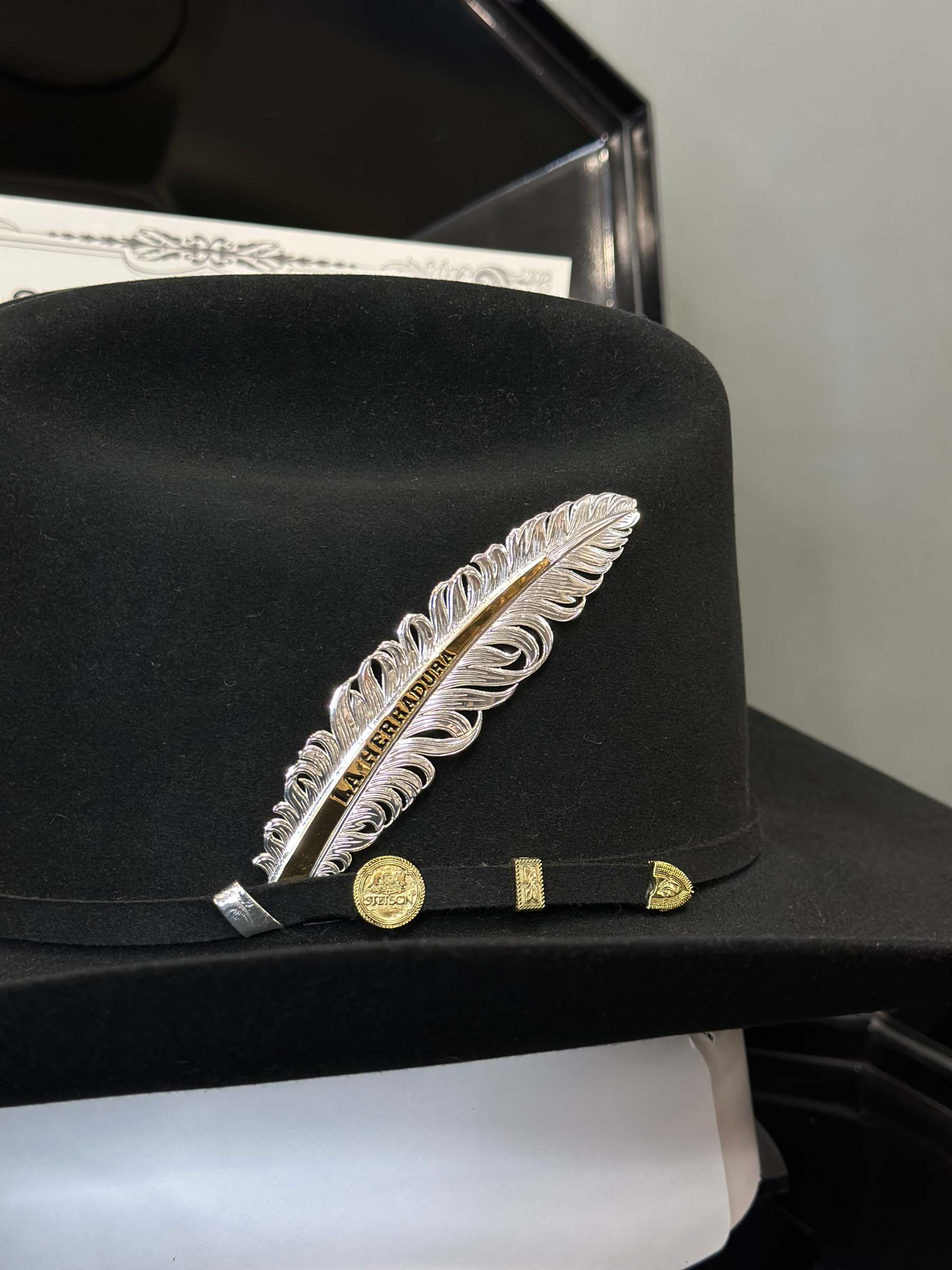 Édition limitée🔥cowboy Hat 100x Président noir / Black Copa Alta